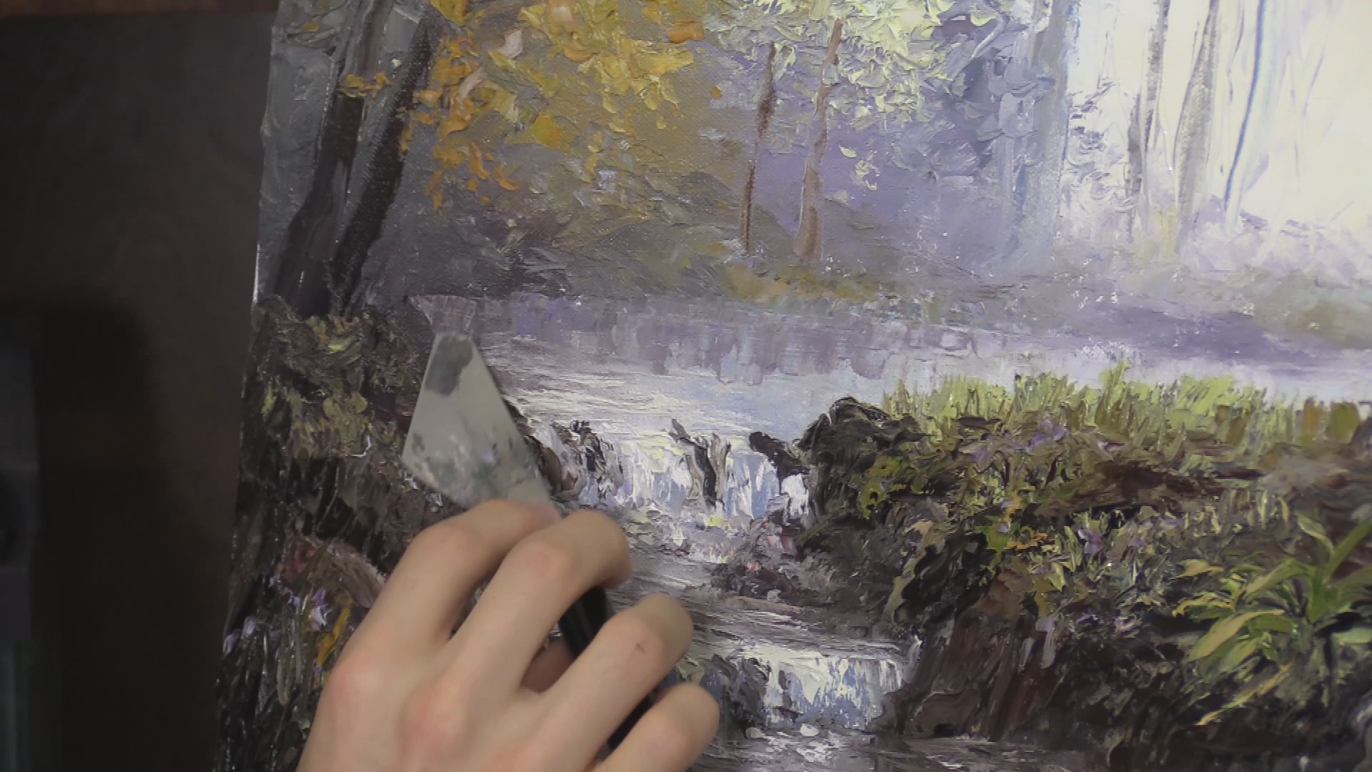 Paint with Kevin - Palette Knife Forest Landscape