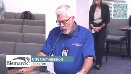 Bismarck City Commission Replay 8/11/26