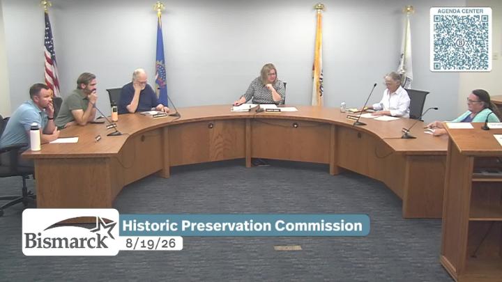Thumbnail image for Bismarck Historic Preservation Commission Replay 8/19/26