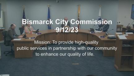 Bismarck City Commission Replay 9/12/23