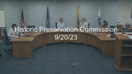 Historic Preservation Commission Replay 9/20/23