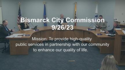 Bismarck City Commission Replay 9/26/23