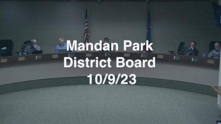 Mandan Park Board Replay 10/9/23