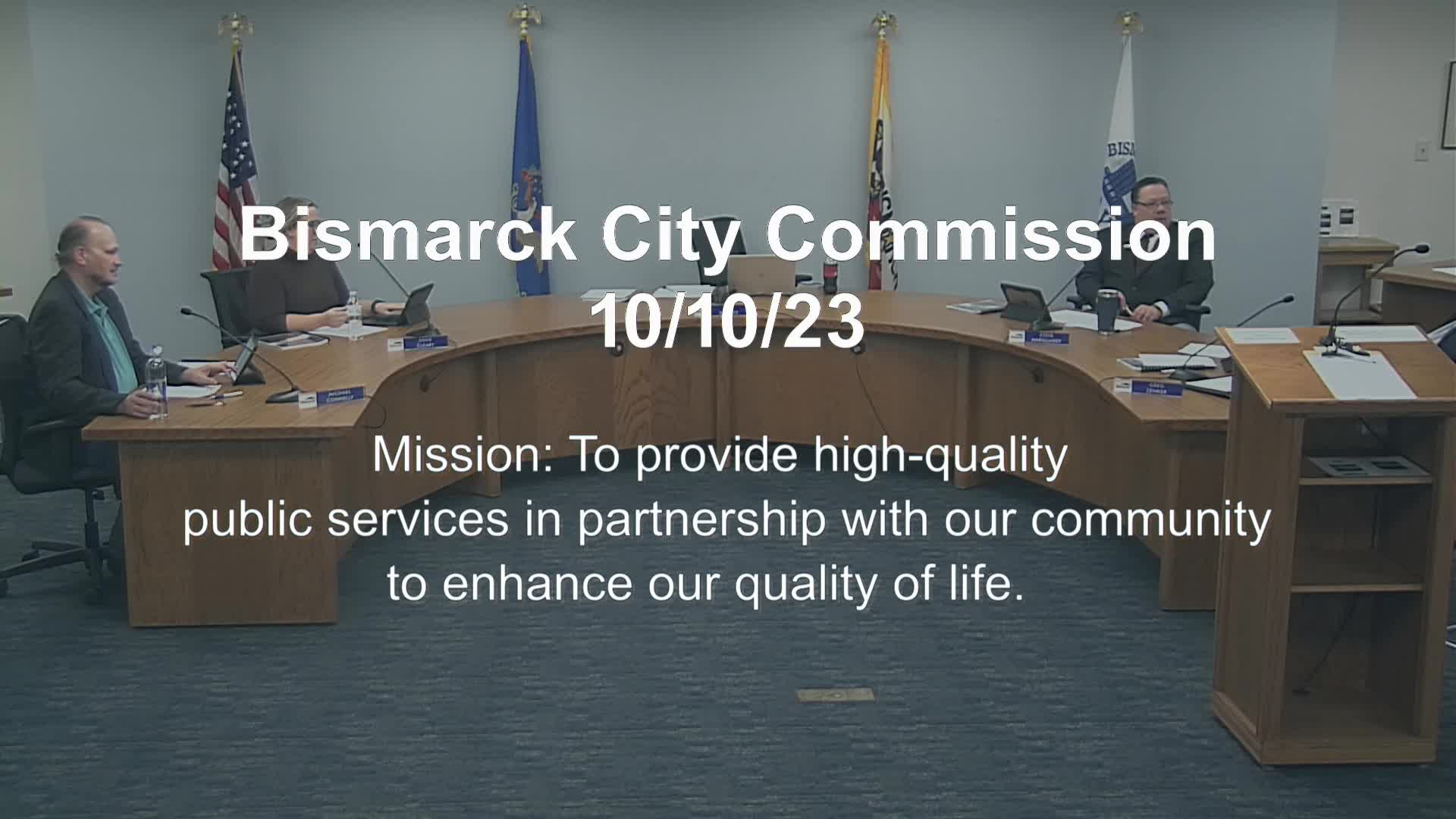 Bismarck City Commission Replay 10/10/23