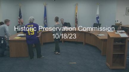 Historic Preservation Commission Replay 10/18/23