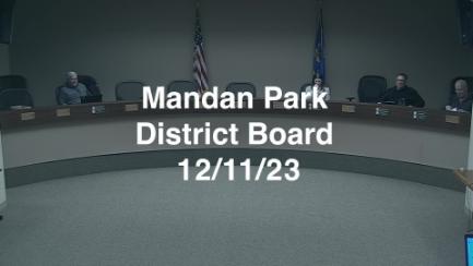 Mandan Park Board Replay 12/11/23
